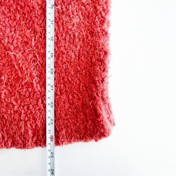 Pull&Bear Original Sweater Red Fuzzy Pullover Women's EU L - Picture 6 of 7